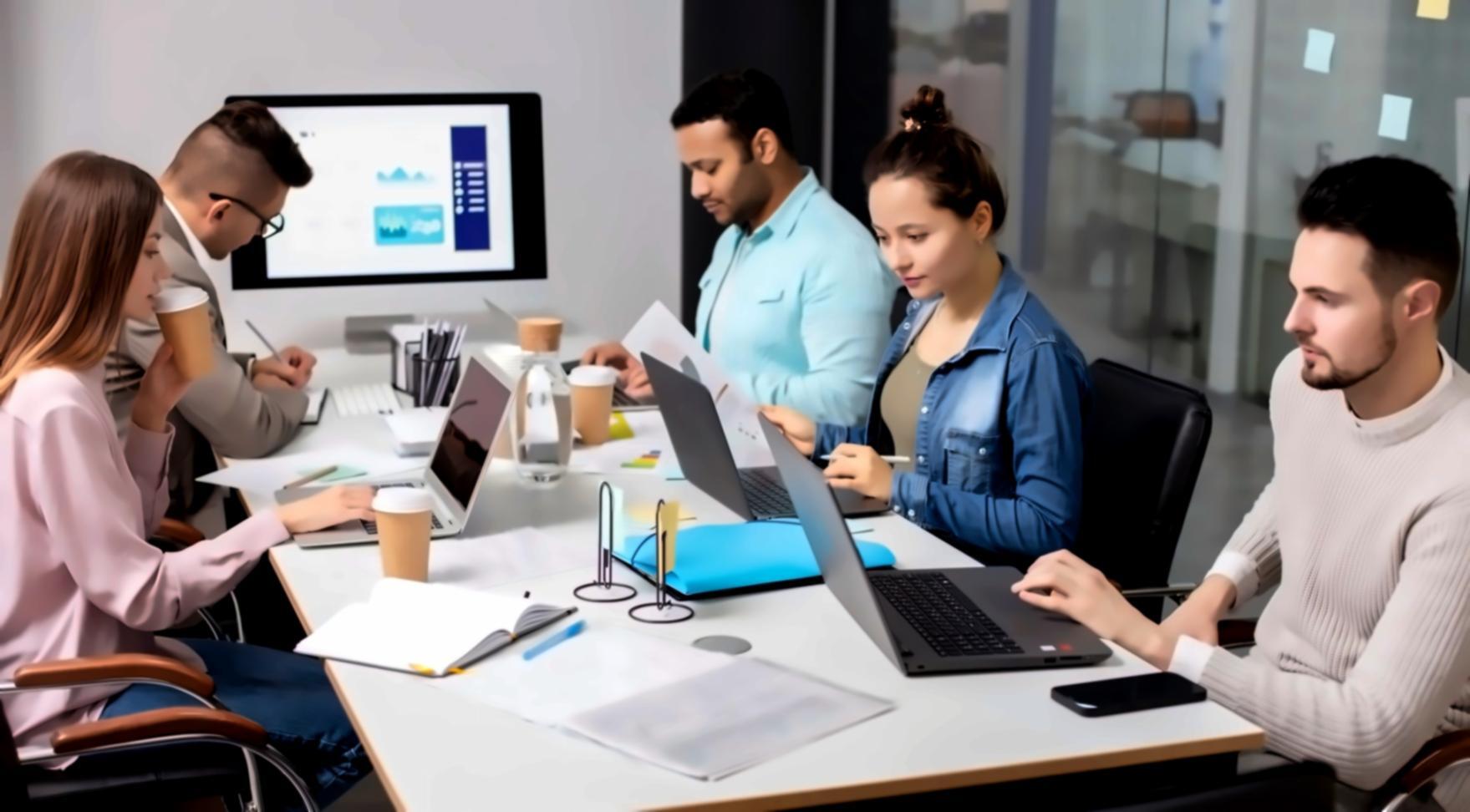 Detaillierte Budgetanalyse am Bildschirm